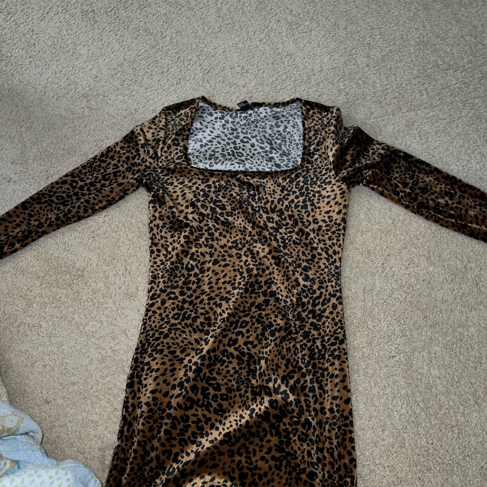 cheetah print dress